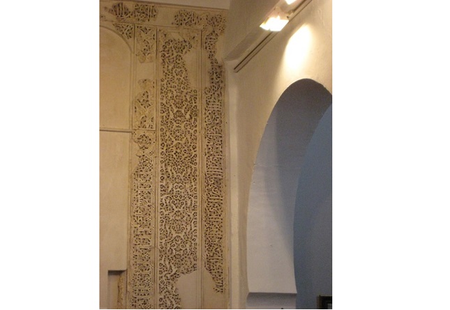 Detalle decoración de la antigua mezquita en Fiñana © Fotografía María Navarro