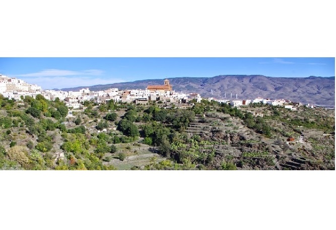 Vista de Abrucena desde el Castillejo. © Fotografía José Ángel Fernández