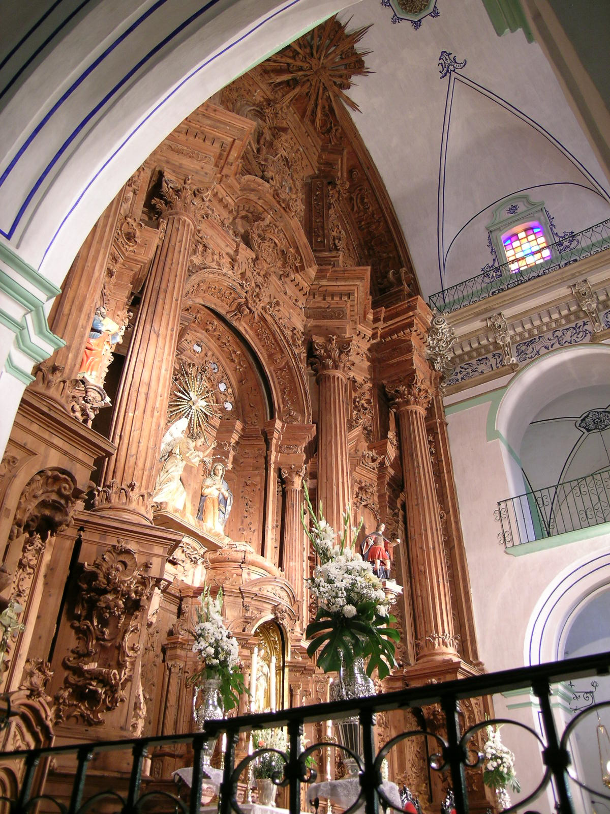 Vista lateral del retablo © Fotografía: Alfonso Ruiz