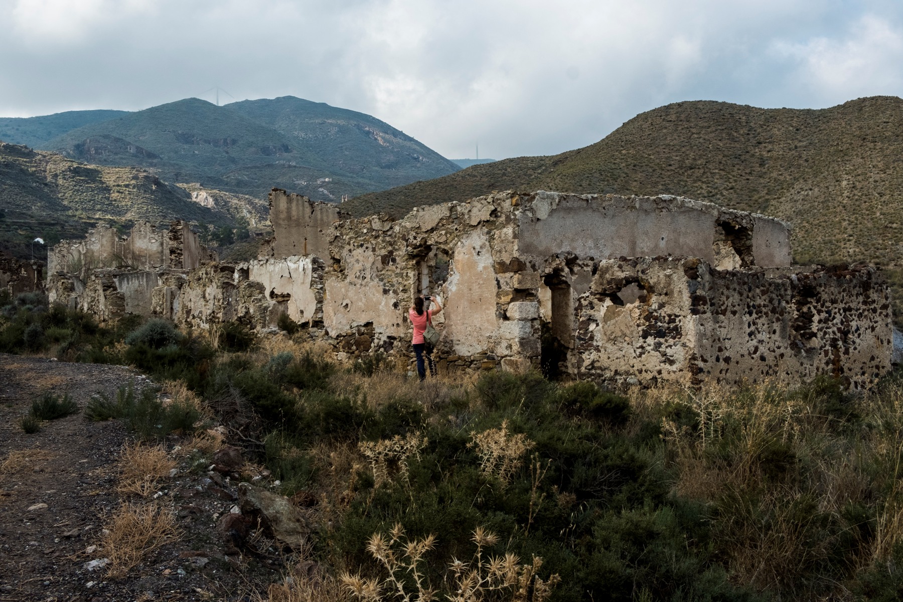 Ruinas de instalaciones mineras en Lucainena de las Torres