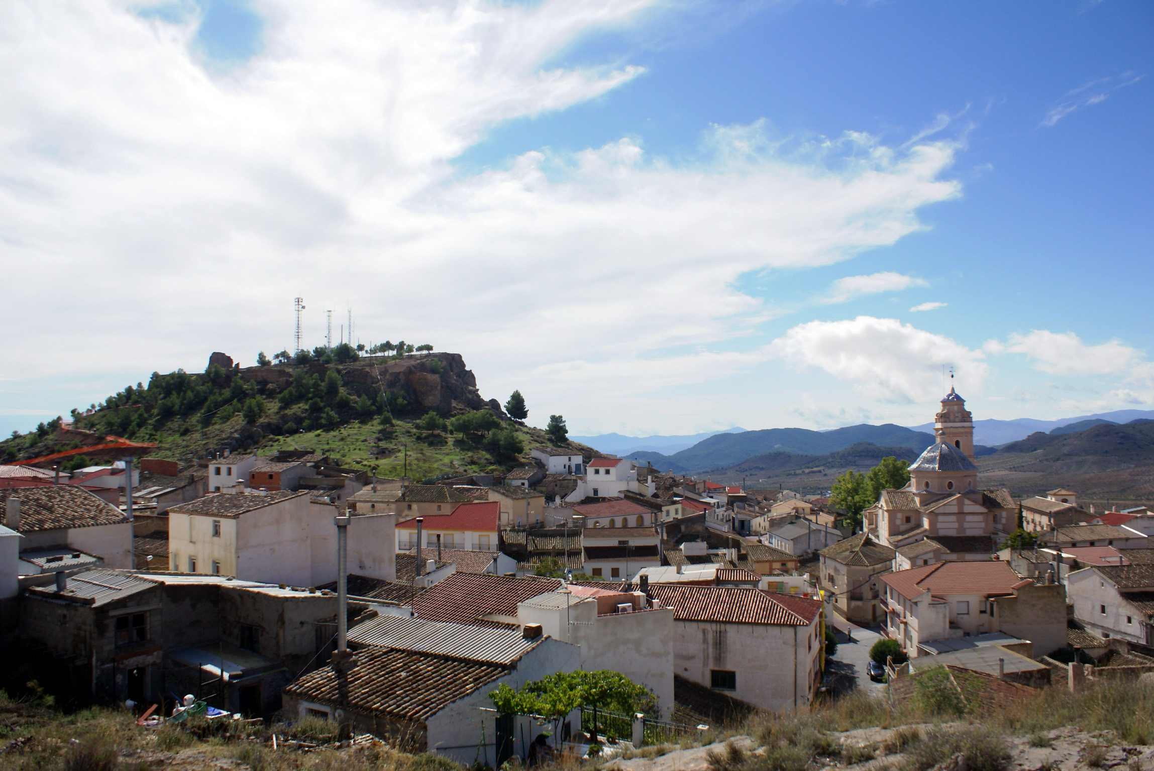 Oria, situada entre la Alcazaba y la Basílica. © Fotografía: Rafael Pozo