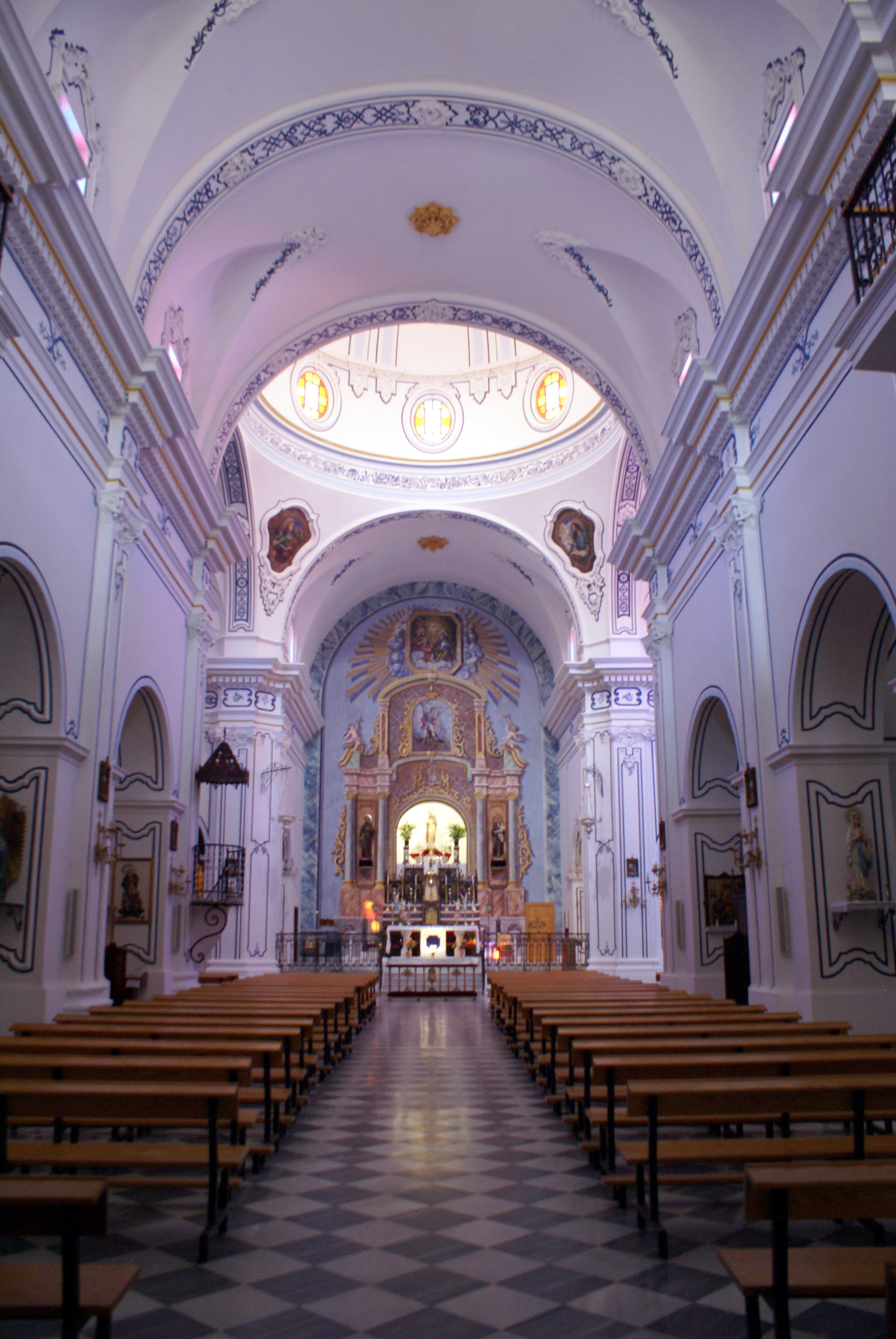 Interior de la basílica de Ntra Sra de las Mercedes de Oria. © Fotografía: Rafael Pozo