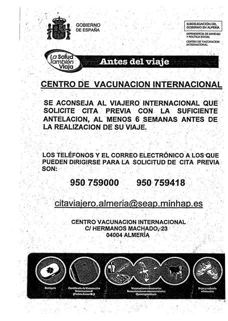 Centro de vacunación internacional