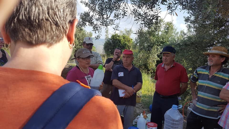 GENTE APRENDIENDO EN EL HUERTO ECOLÓGICO