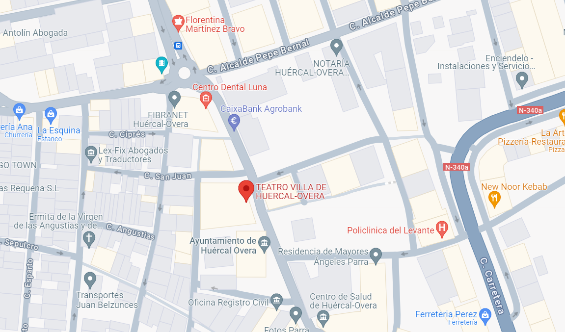 Imagen mapa localización del Teatro Villa