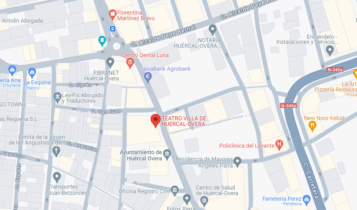 Imagen mapa localización del Teatro Villa Imagen mapa localización del Teatro Villa