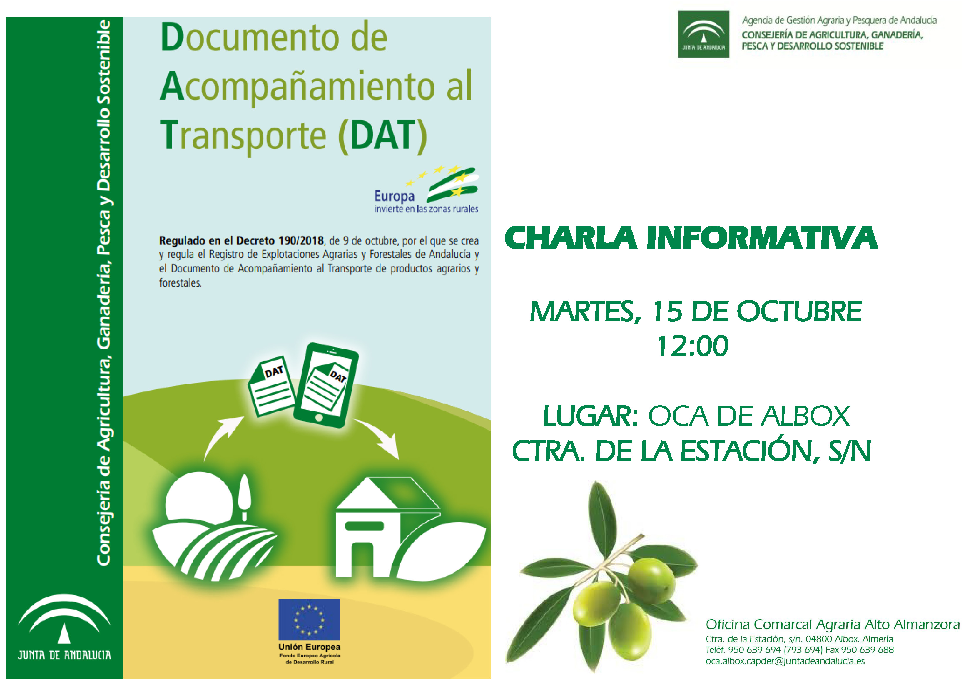 charla informativa DAT