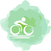 Imagen Artística Deportes Ciclismo de Color Verde
