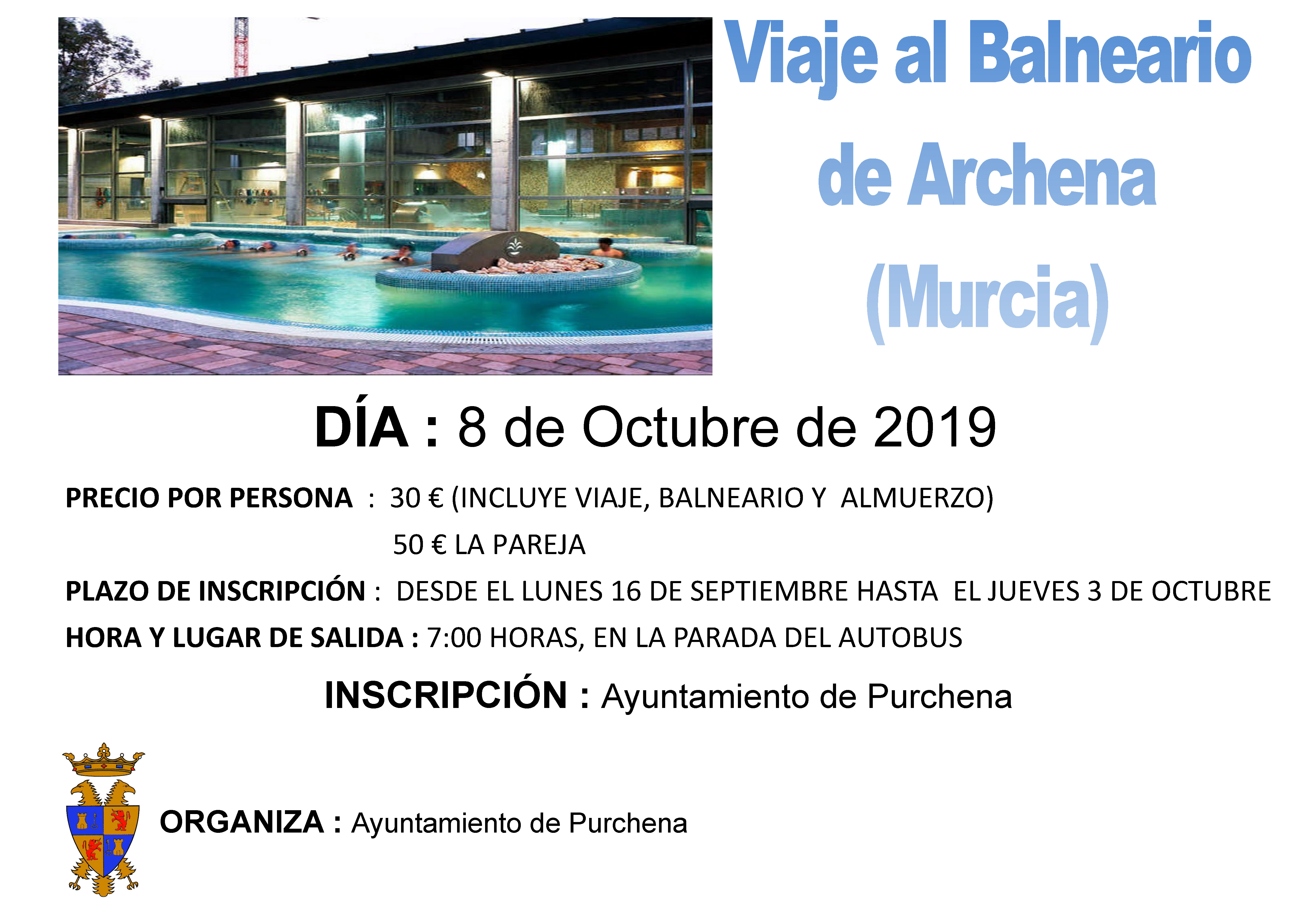 Viaje al balneario de archena murcia