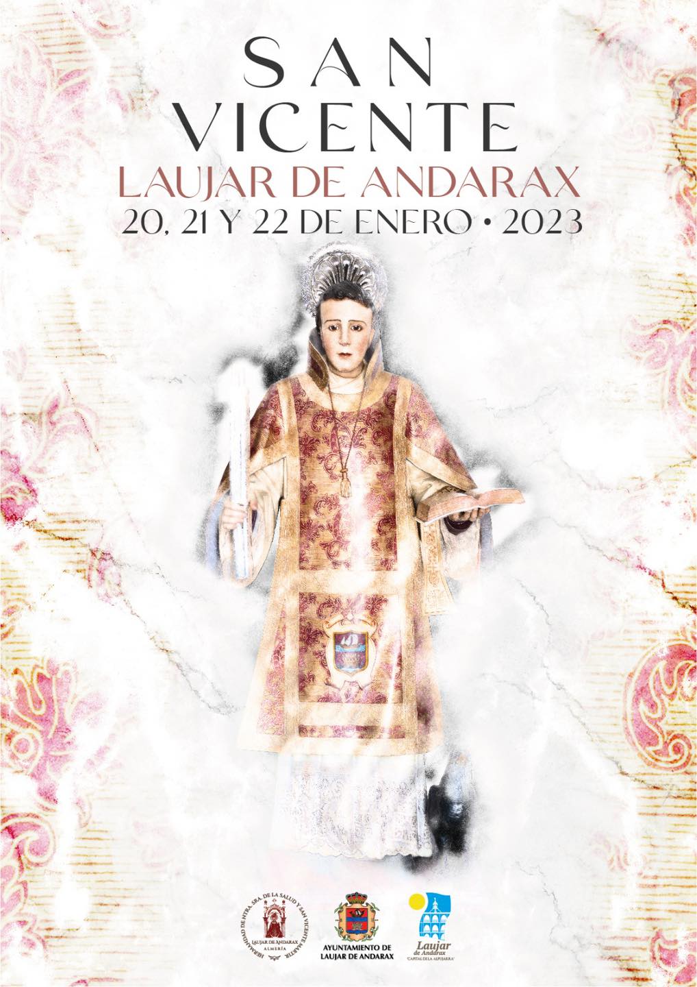 Cartel de las fiestas de San Vicente en Laujar de Andarax