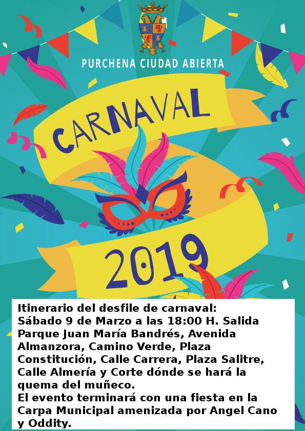 Itinerario carnaval 2019