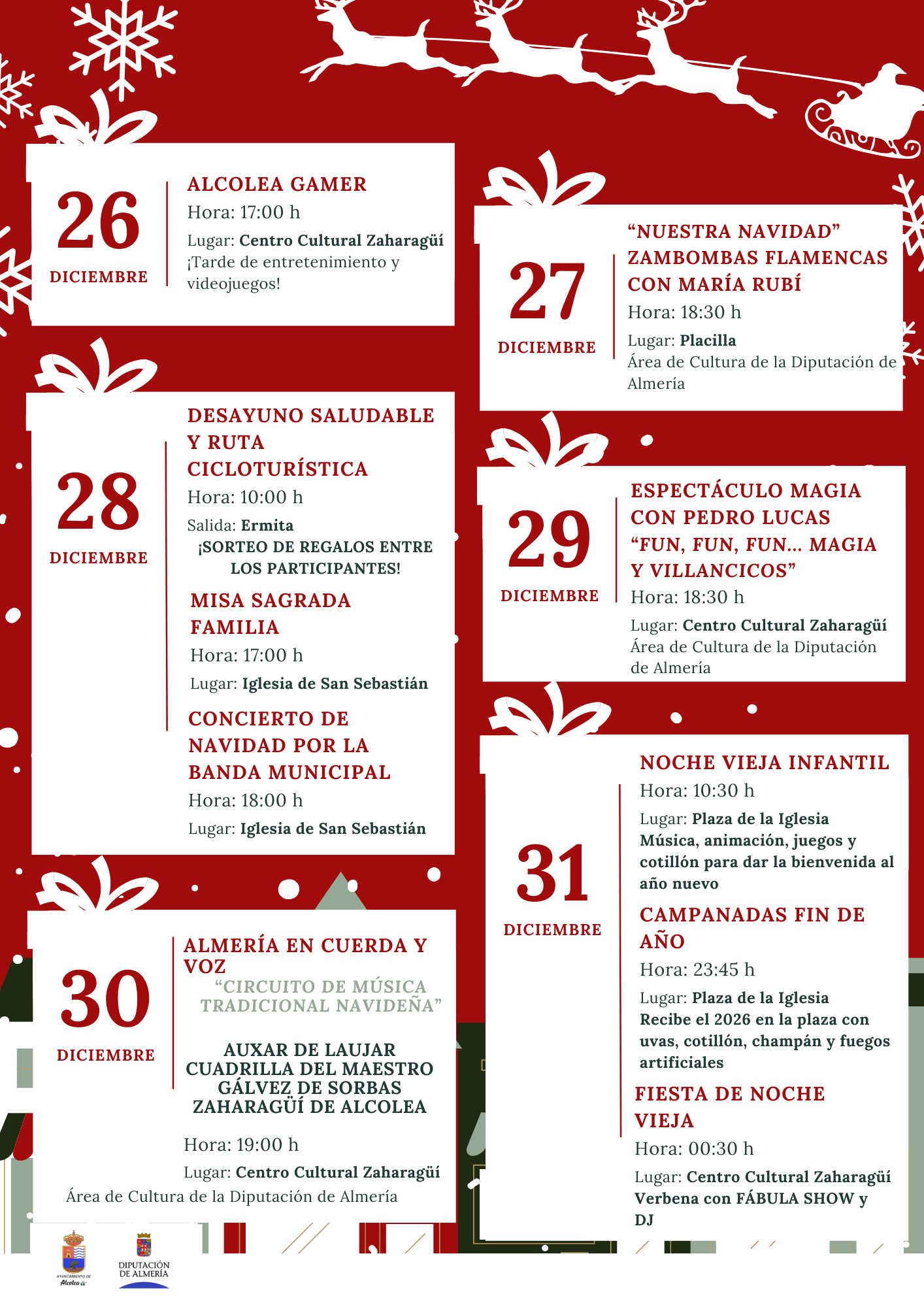 alcolea en navidad programacion 2025 2026