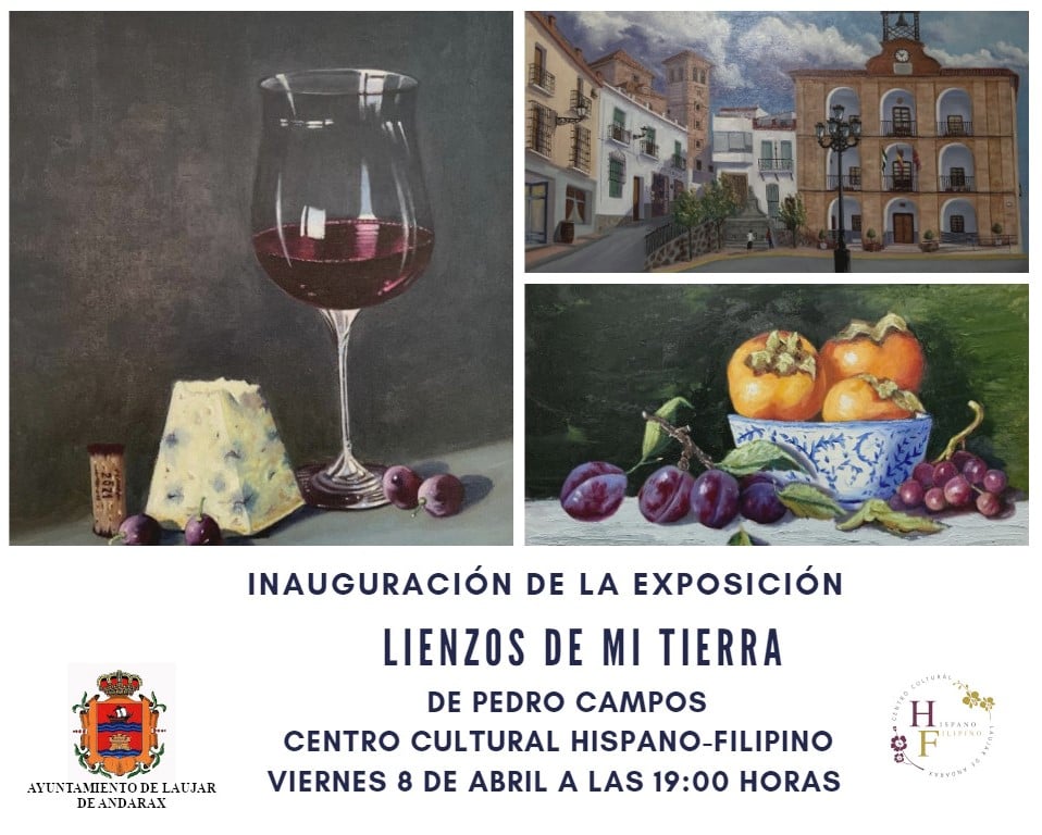 Cartel de la exposición "Lienzos de mi Tierra"