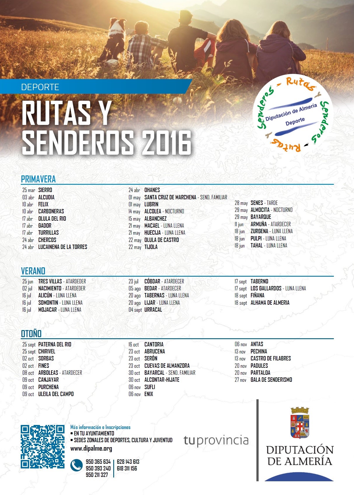 RUTAS Y SENDEROS 2016