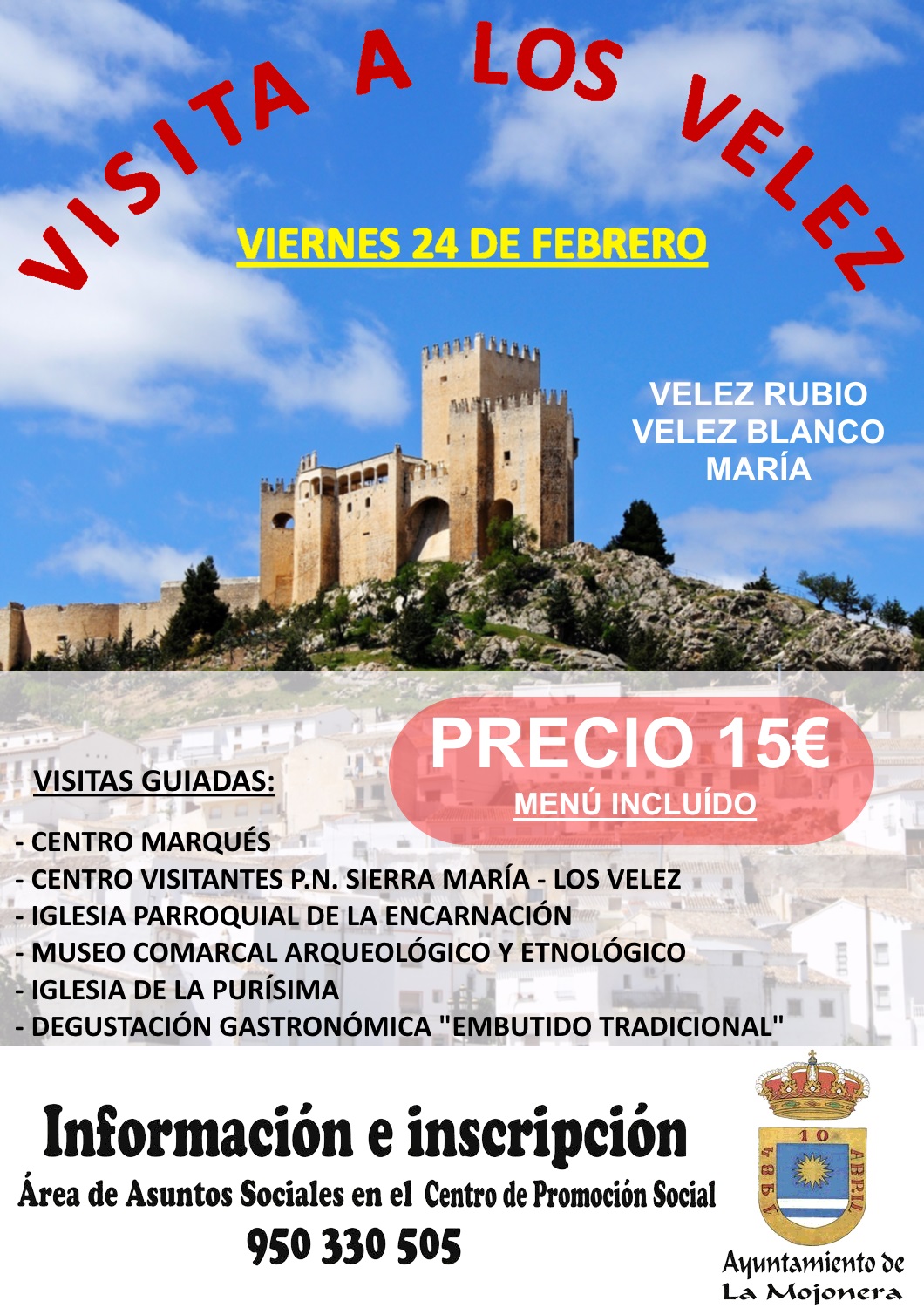 Viaje a Velez Blanco, Velez Rubio, y María