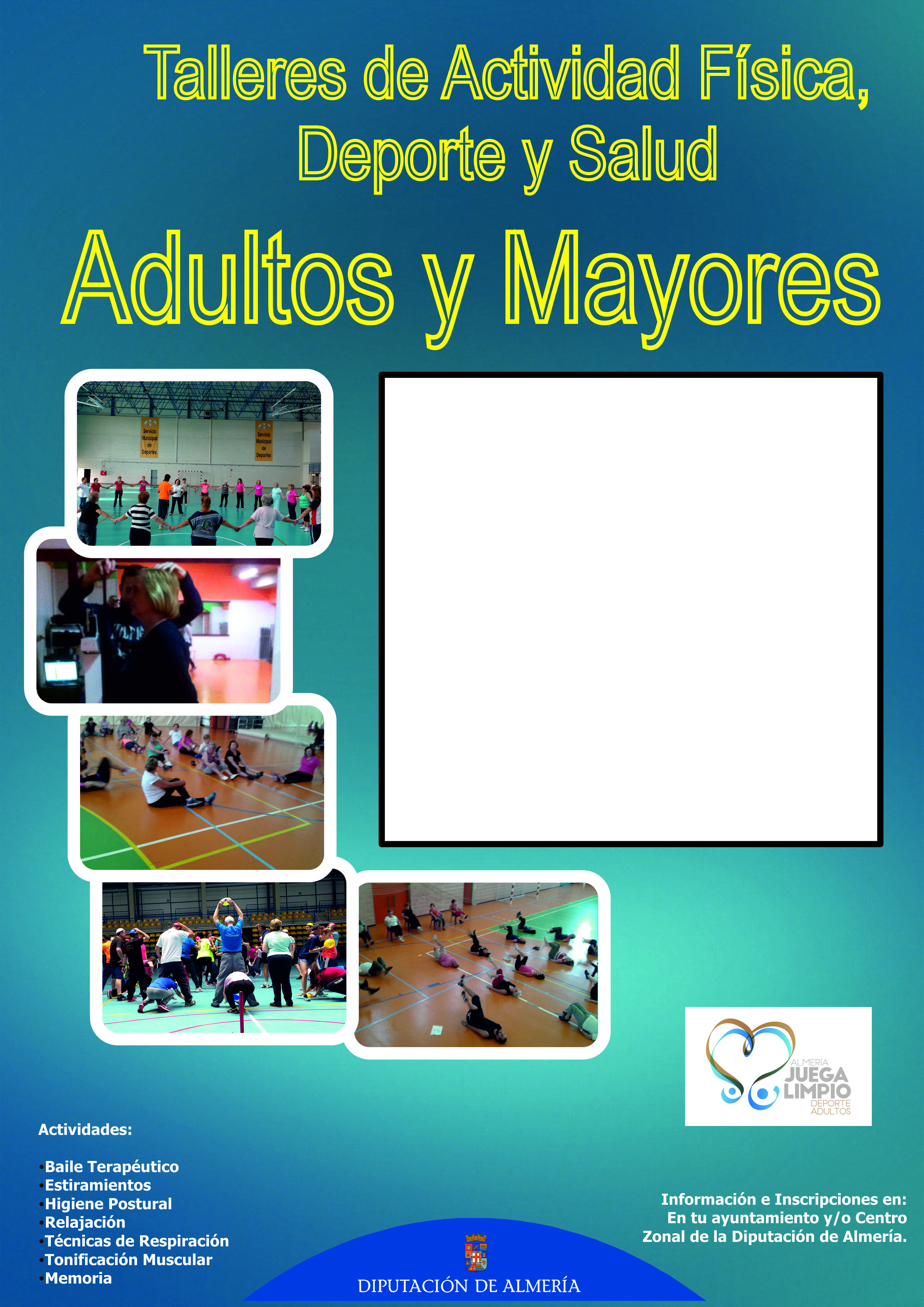 TALLERES DE ACTIVIDAD FÍSICA Y SALUD PARA ADULTOS Y MAYORES