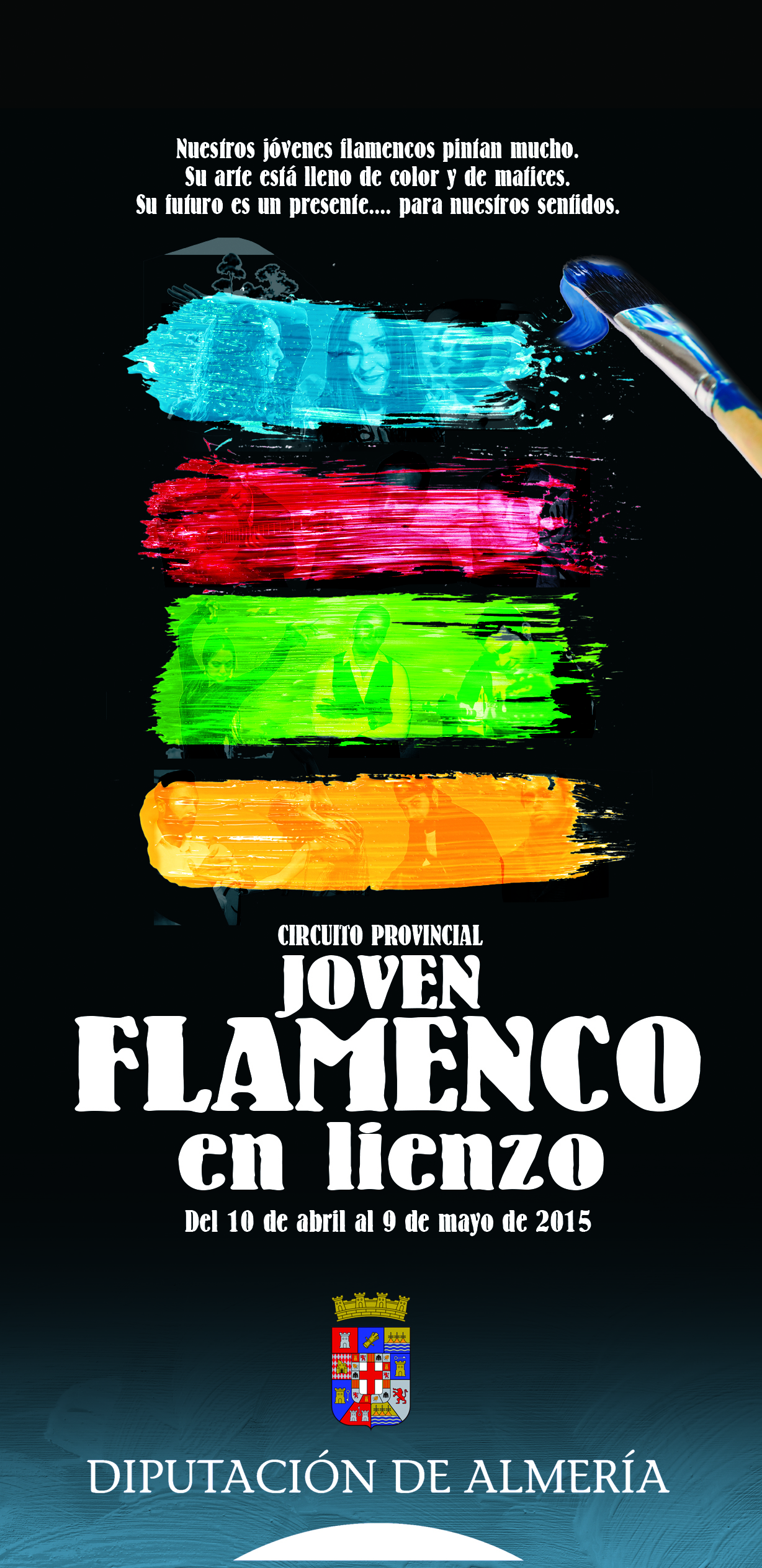 Cartel anunciador del Circuito Provincial de Flamenco 'Joven flamenco en lienzo'