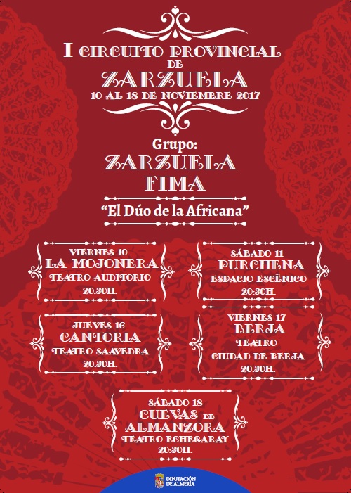 Cartel anunciador del  Primer Circuito de Zarzuela
