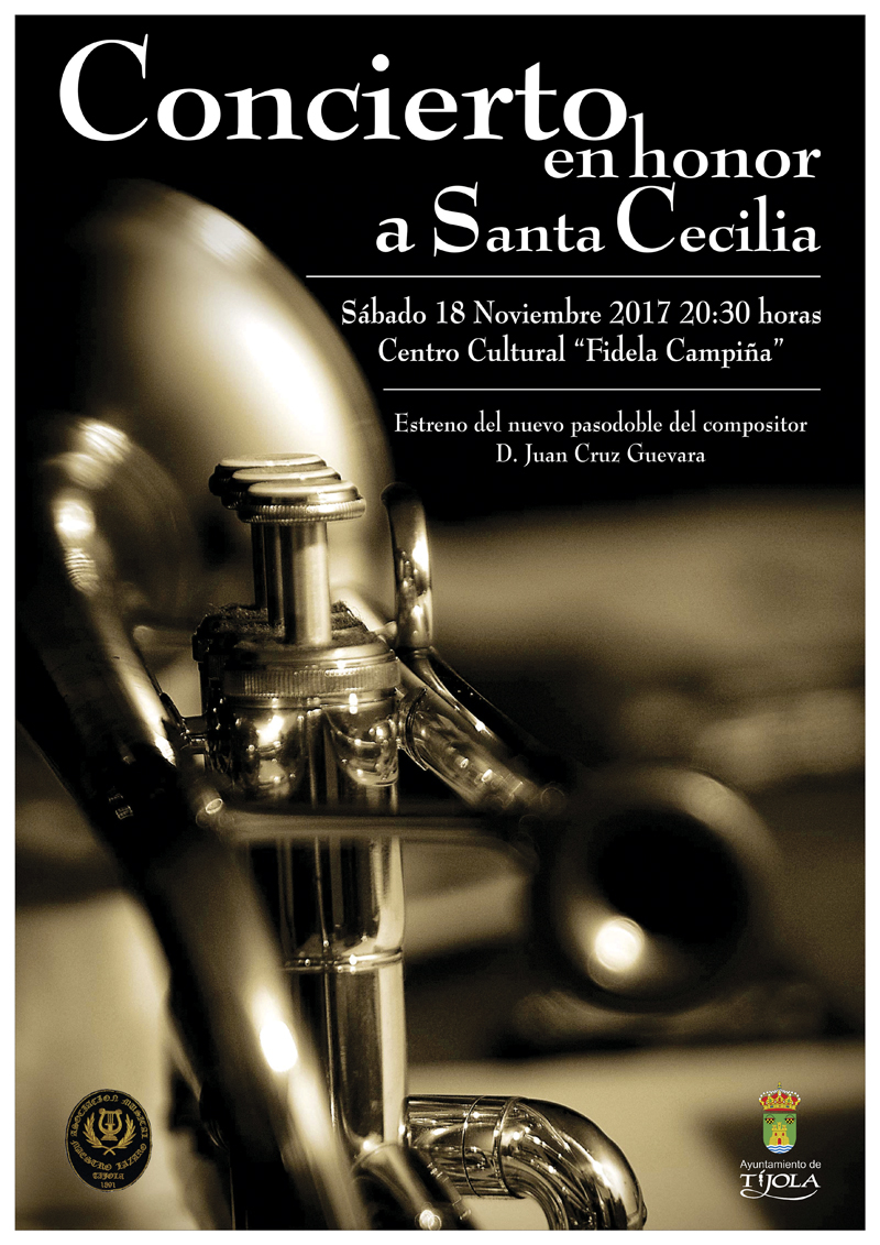 Cartel Concierto de Santa Cecilia 2017