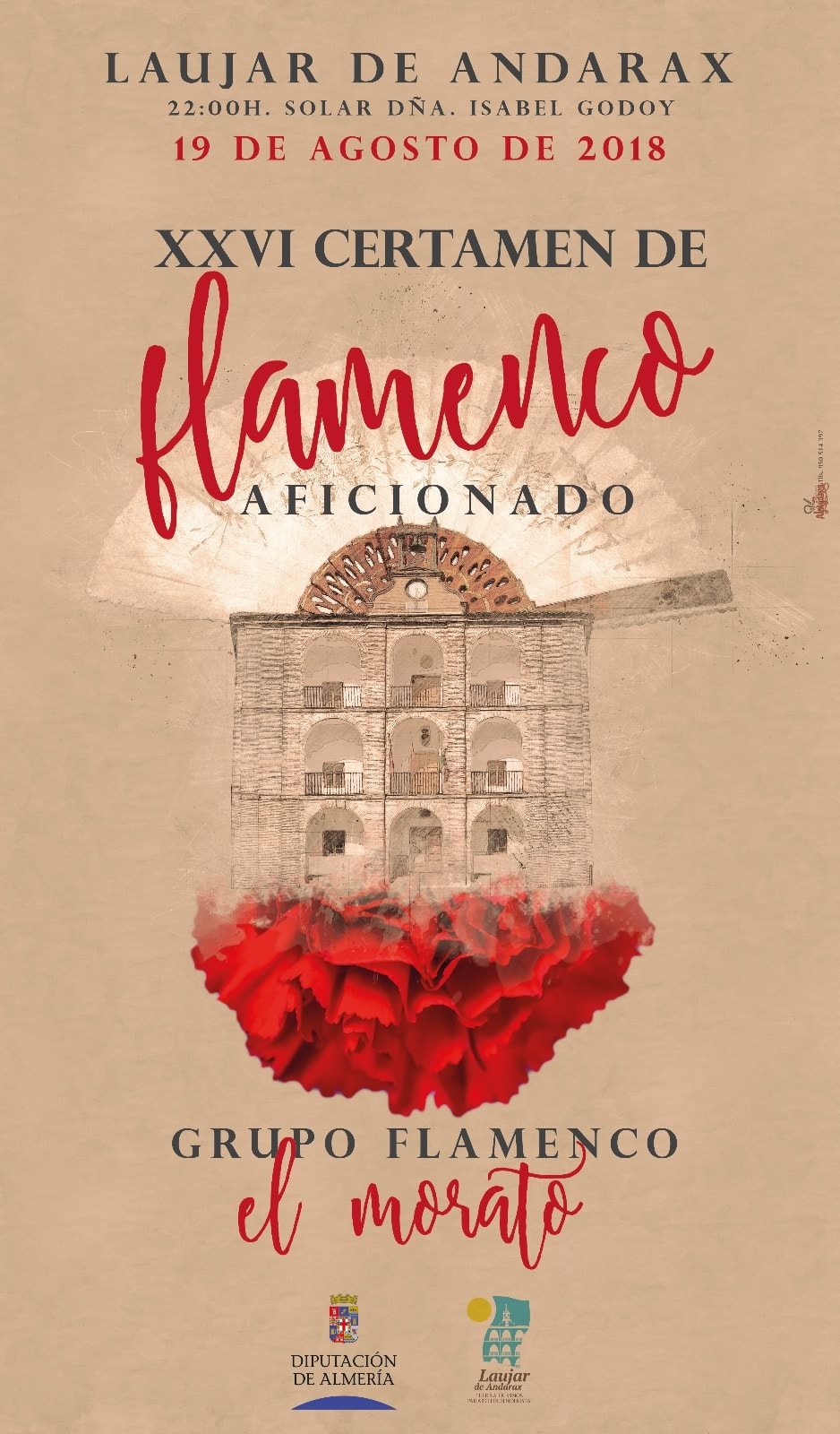 Cartel Certamen Flamenco en Laujar de Andarax