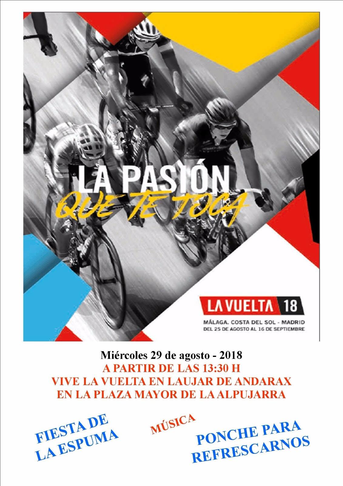 Cartel Vuelta Ciclista a España en Laujar