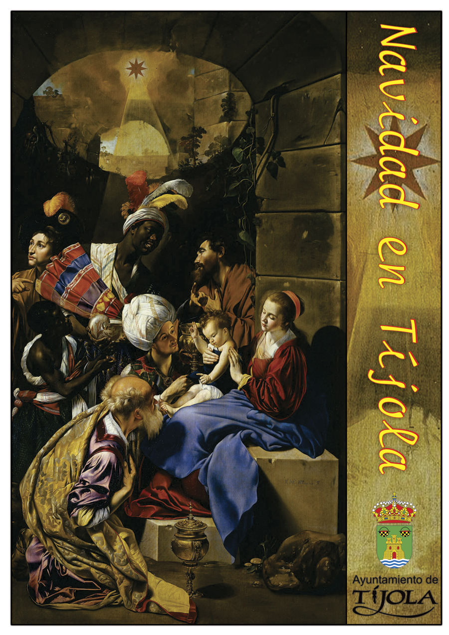 Imagen del Cartel de la Celebración de la Navidad 2018. Imagen de un oleo con un Nacimiento al fondo.