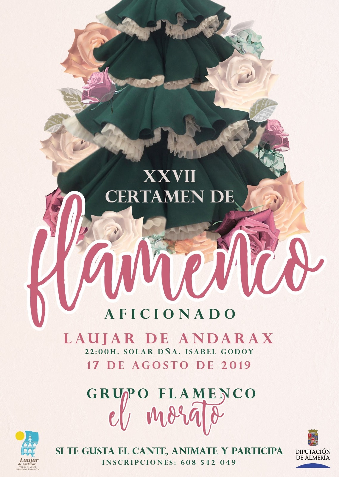Cartel del XXVII Certamen Flamenco en Laujar de Andarax