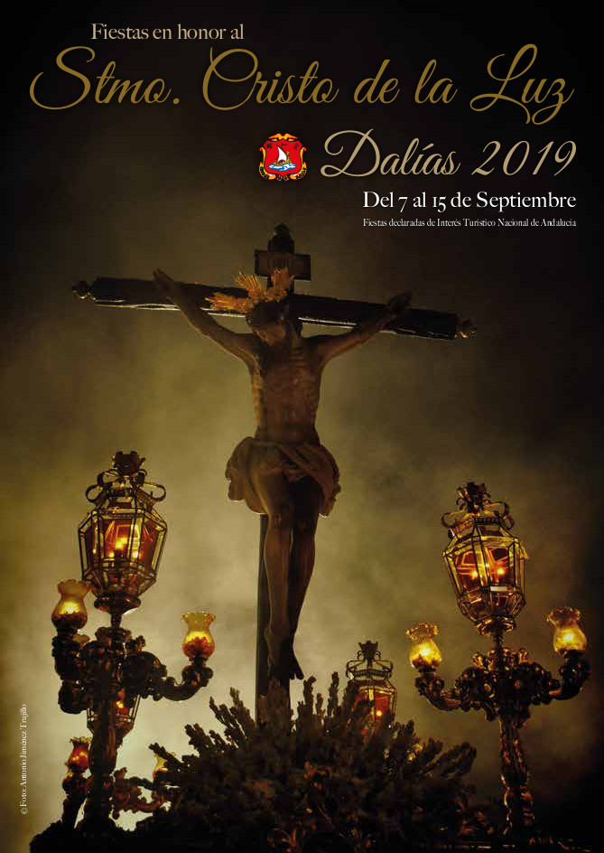 portada del libreo de las fiestas de 2019 del santisimo cristo de la luz de Dalías