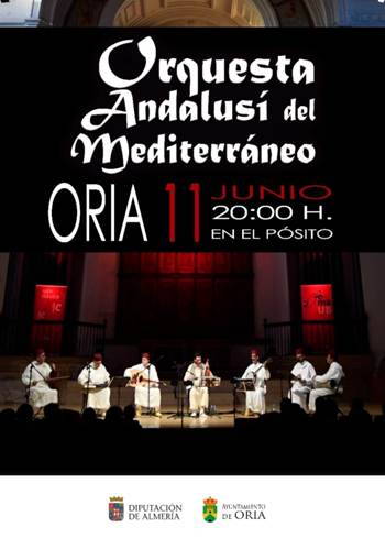 Orquesta Andalusí del Mediterráneo e1 11 de junio en Oria