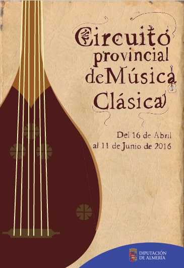 Cartel anunciador del Circuito Provincial de Música Clásica
