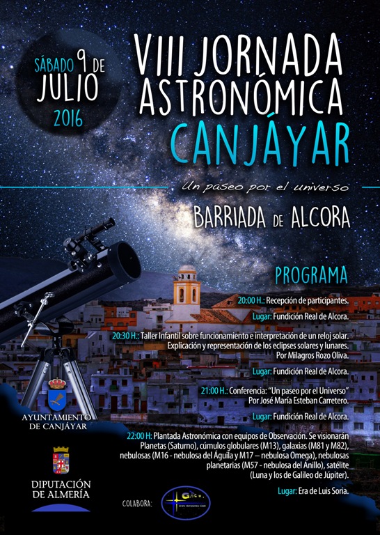 Jornadas astronómicas en Canjáyar