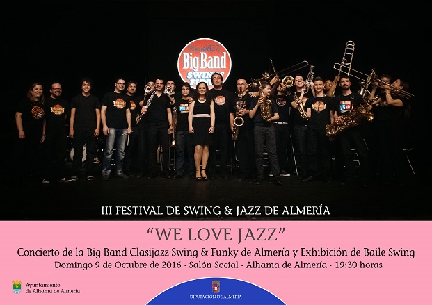Cartel anunciador de Jazz en Alhama de Almería