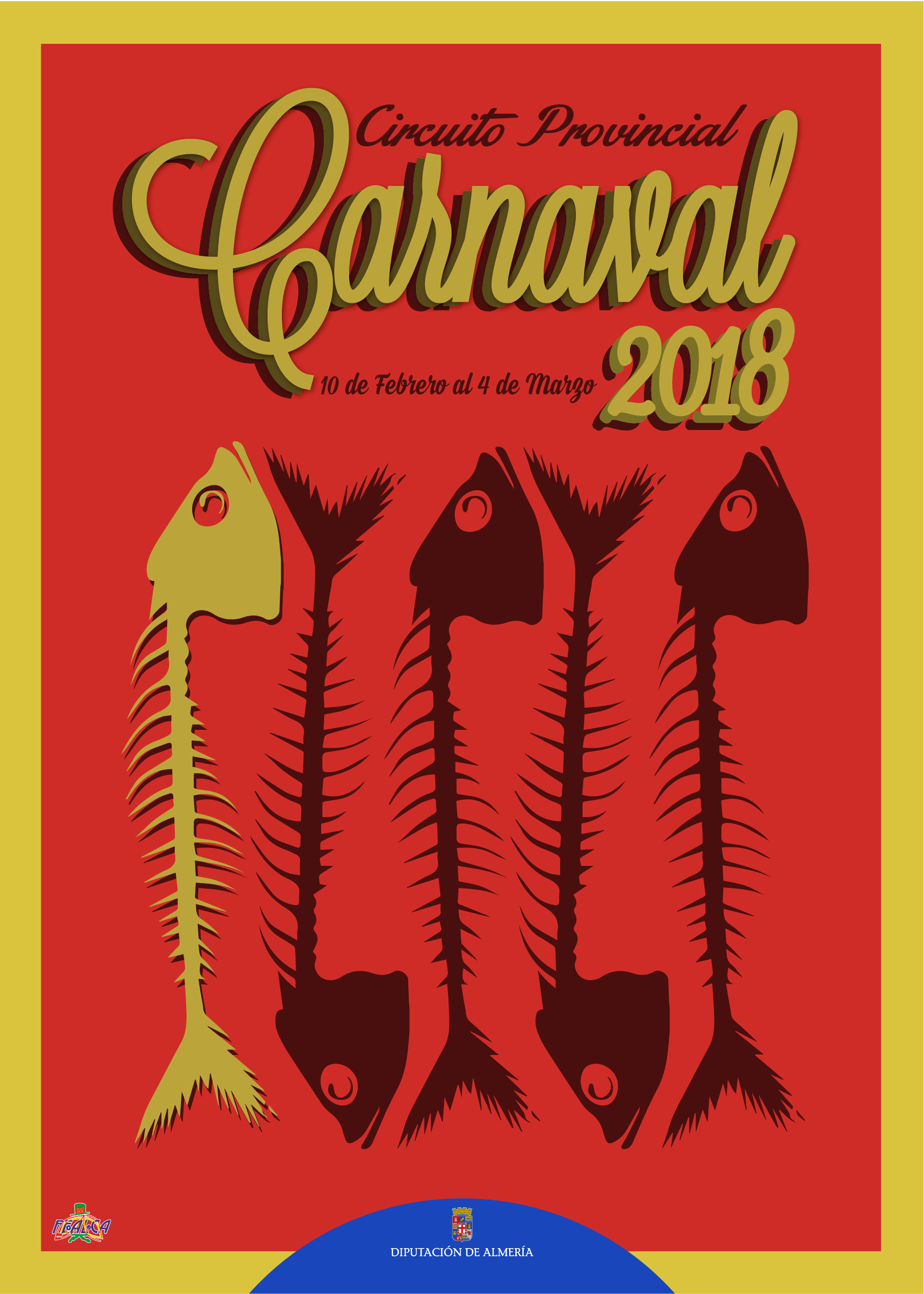 Cartel del Circuito Provincial de Carnaval 2018