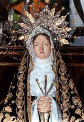 Detalle del rostro de Maria