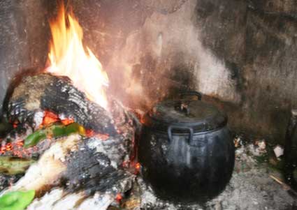 Cocinando una Olla de Trigo