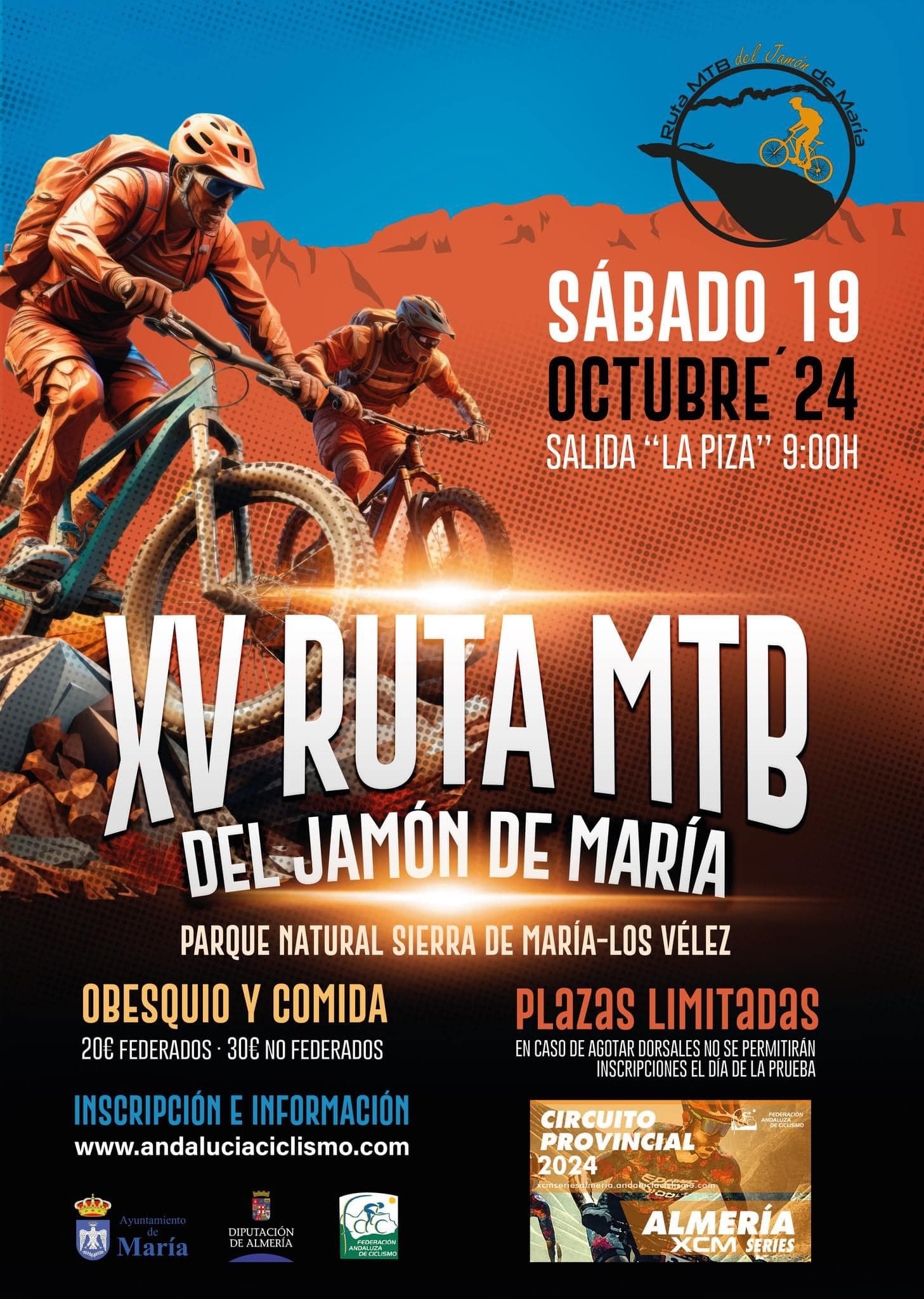 APERTURA INSCRIPCIONES XV RUTA BTT DEL JAMÓN DE MARÍA
